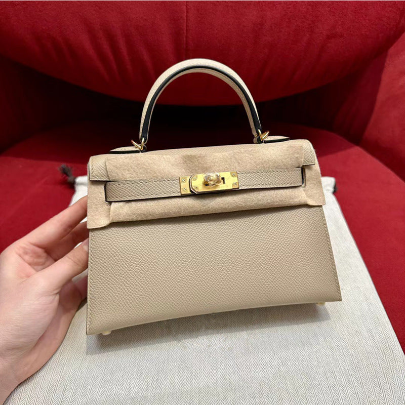 Women's Leather Crocodile Pattern Second Generation Palm Bags