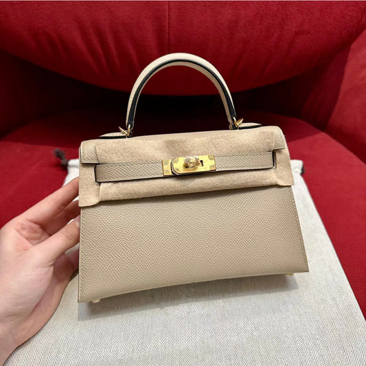 Women's Leather Crocodile Pattern Second Generation Palm Bags