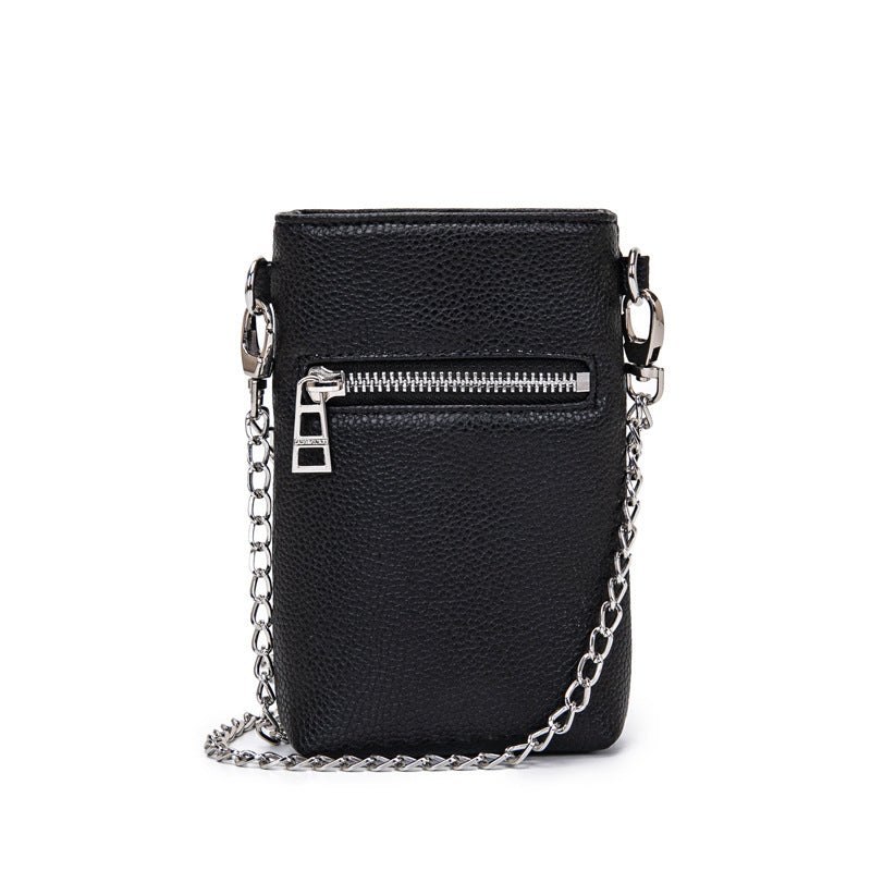 Mobile Classic Wings Rhinestone Texture Lychee Crossbody Bags