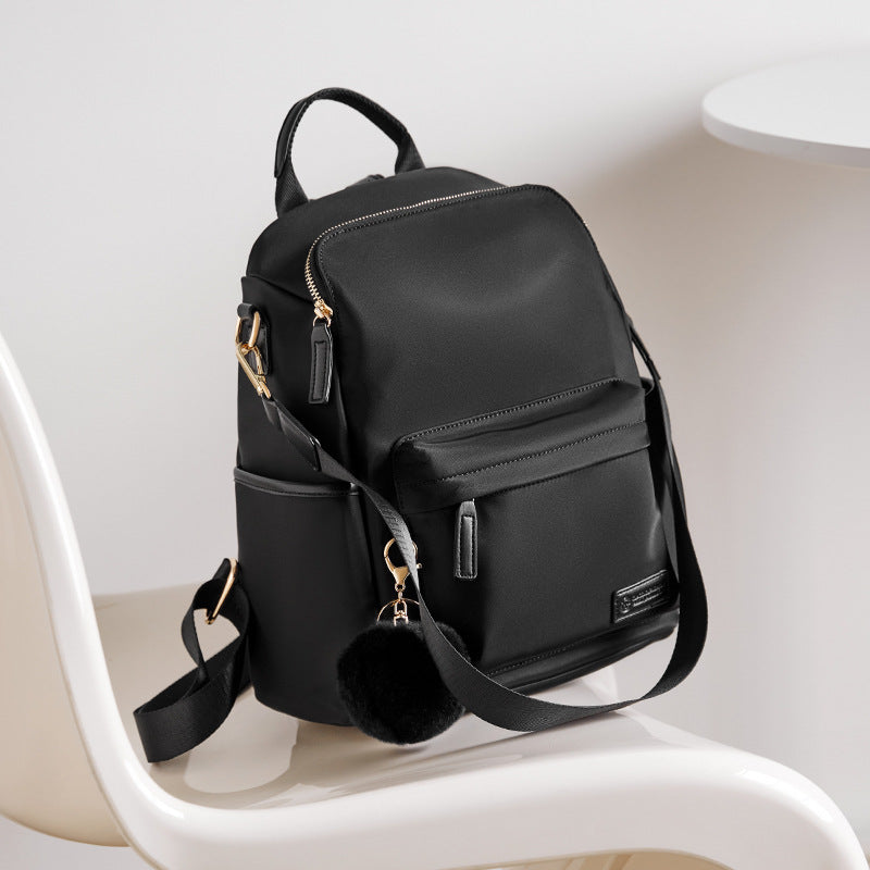 Women's Light Canvas Large Capacity Commuter Computer Backpacks