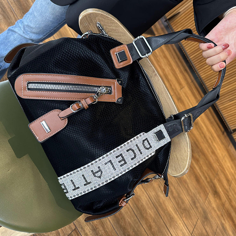 Women's Large Capacity Totes Commuter Contrast Color Handbags