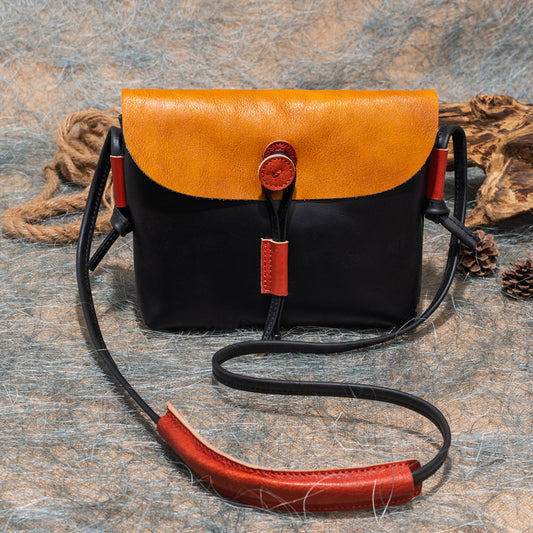 Women's Live Simple First Layer Cowhide Large Capacity Shoulder Bags