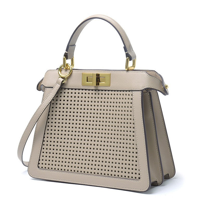 Women's Leather Rotating Single With Cat Design Crossbody Bags