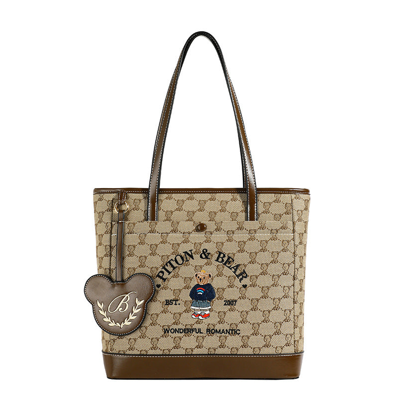 Source Retro Cute Bear Trendy Wild Tote Bags