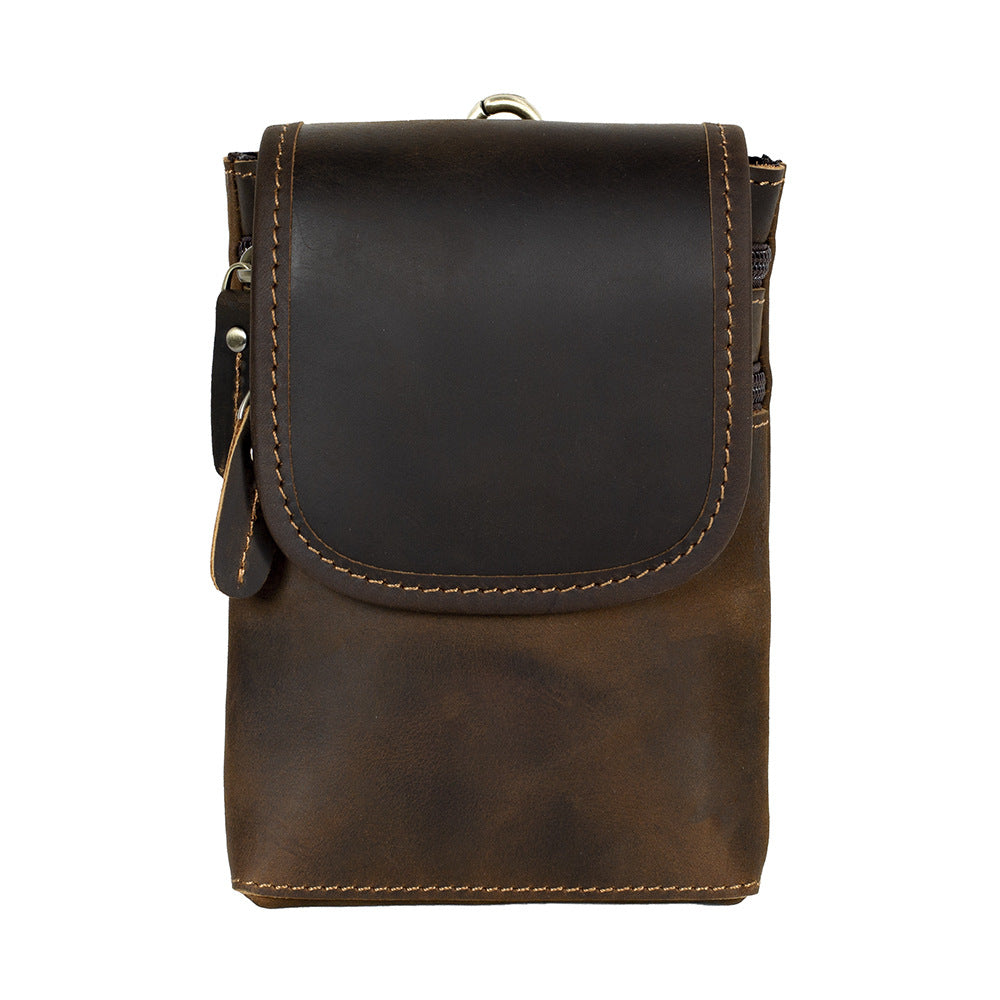 Men's Horse Leather Hanging Vintage First Layer Men's Waist Packs