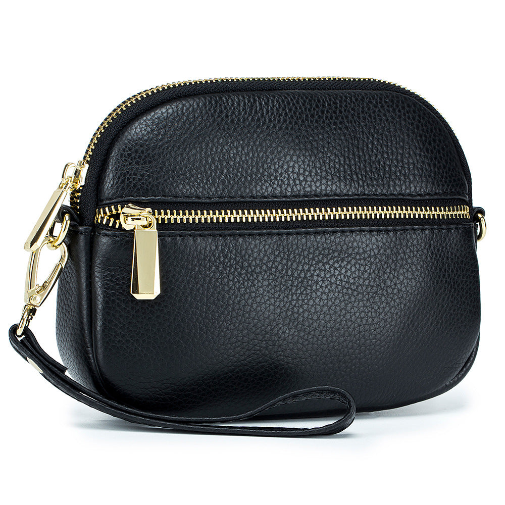 Women's Genuine Leather Cell Mini Solid Color Crossbody Bags