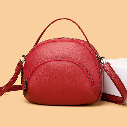 Women's Genuine Leather Fashionable Eaters First Layer Shoulder Bags