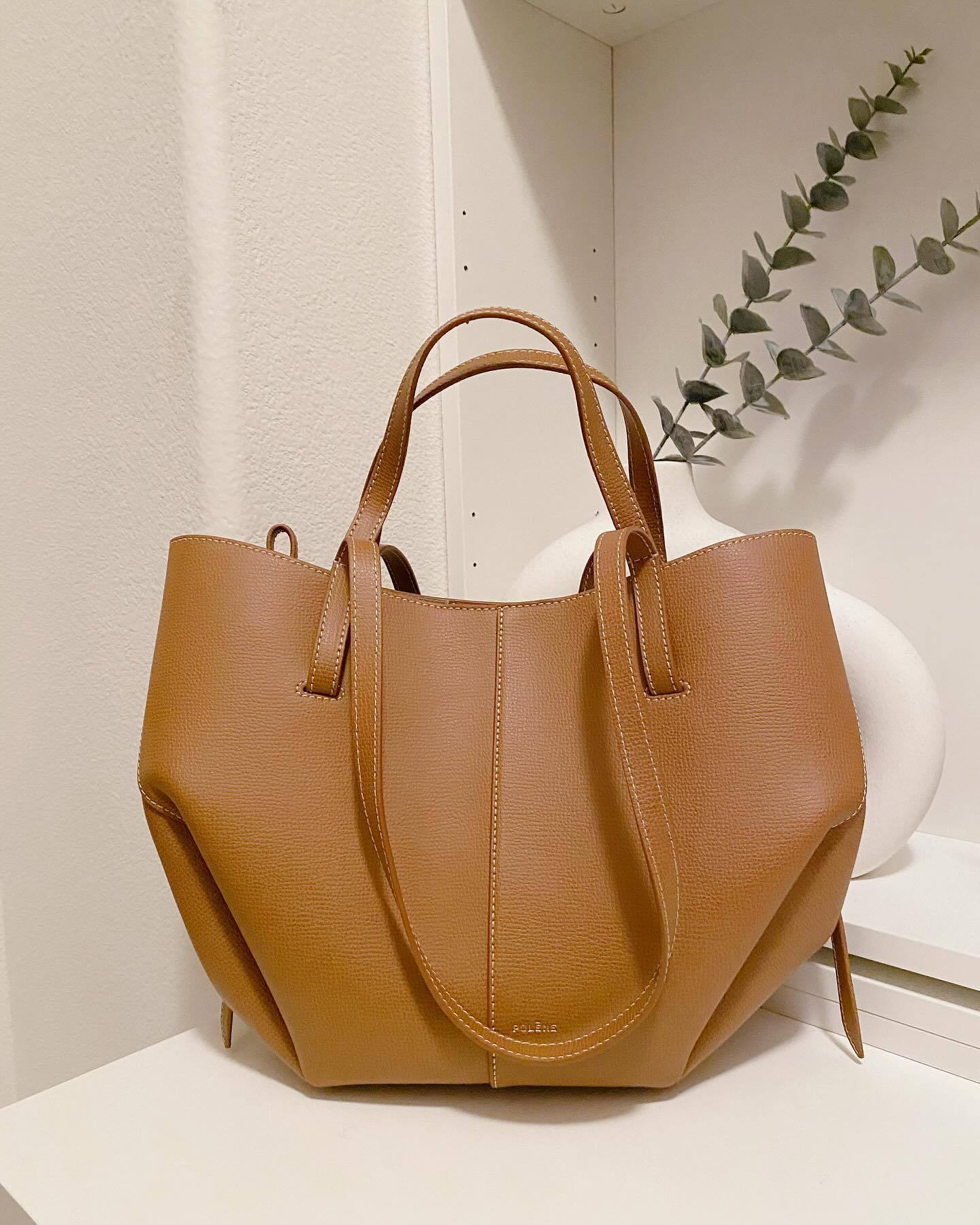 Magnetic Snap Upgraded French Niche Cowhide Portable Large Tote Bags