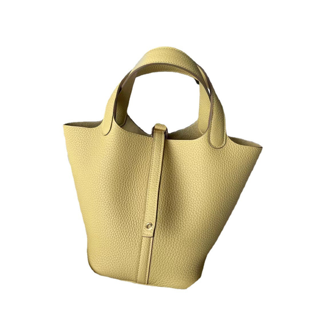 Women's First Layer Litchi Pattern Genuine Leather Bags