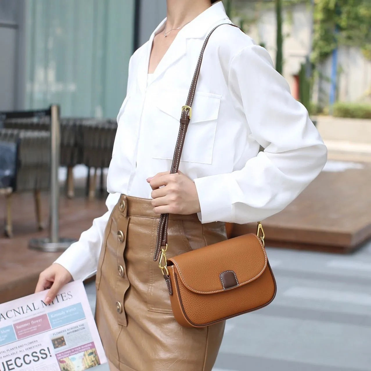 Leather Minority Lightweight Genuine Fashion Trendy Small Square Bags