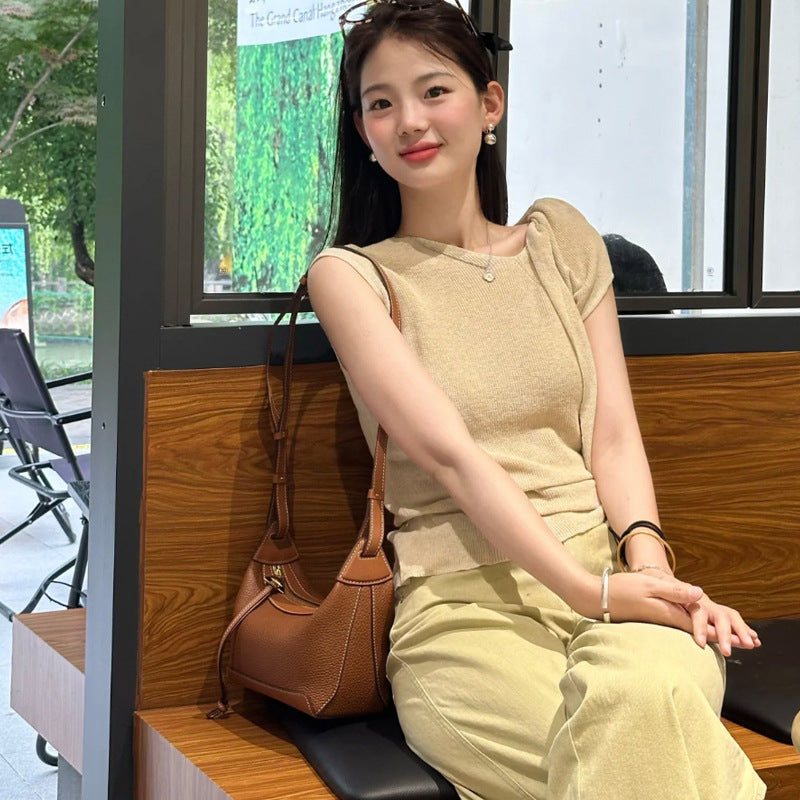 Women's Texture Niche Kite Lunch Box Summer Shoulder Bags