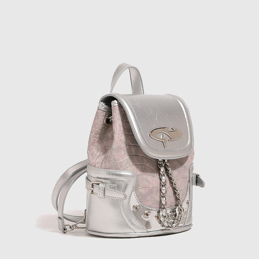 Women's Fog Pink Female Millennium Hot Crocodile Backpacks
