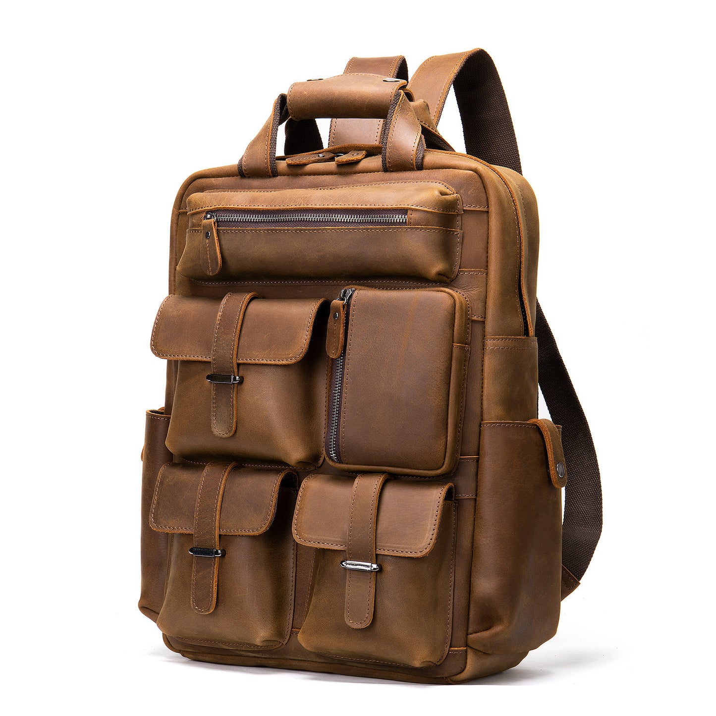 Men's Simple Large Capacity Computer Multifunctional Backpacks