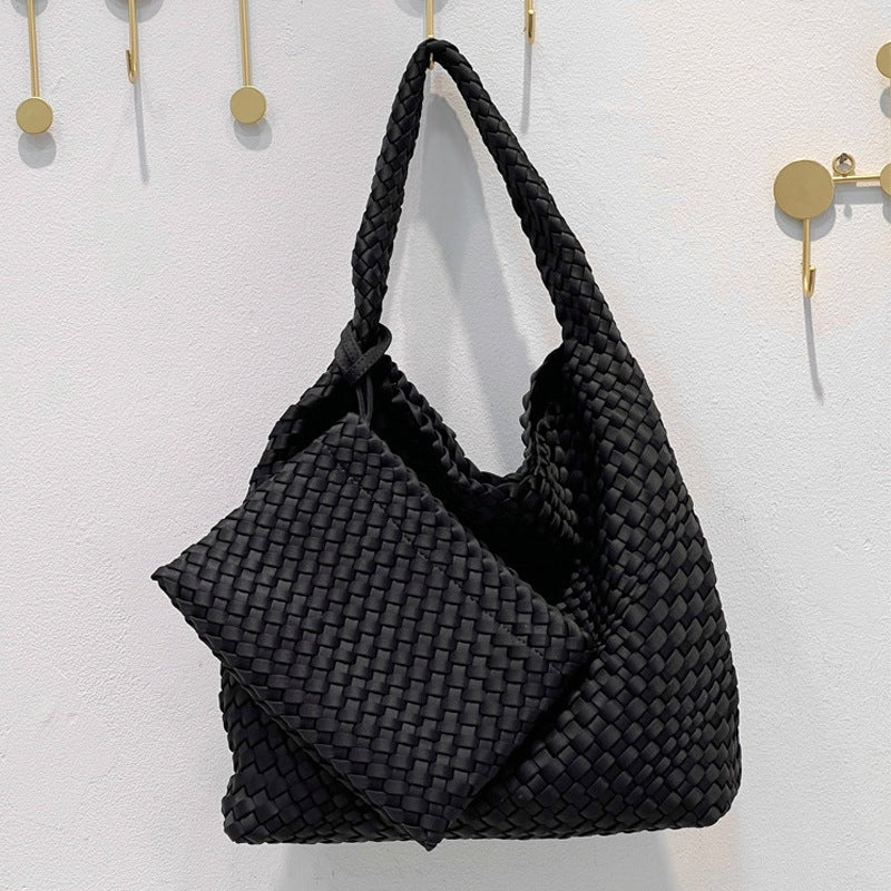 Women's Hand-woven Nylon Large Capacity Retro Fashion Tote Bags