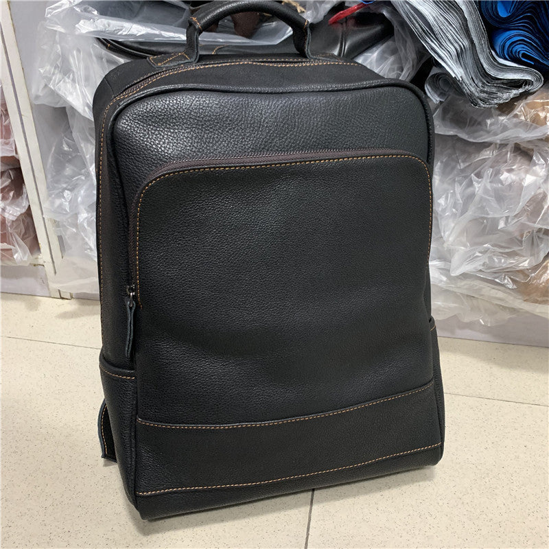 Women's & Men's & Genuine Leather Large Capacity Business Computer Backpacks