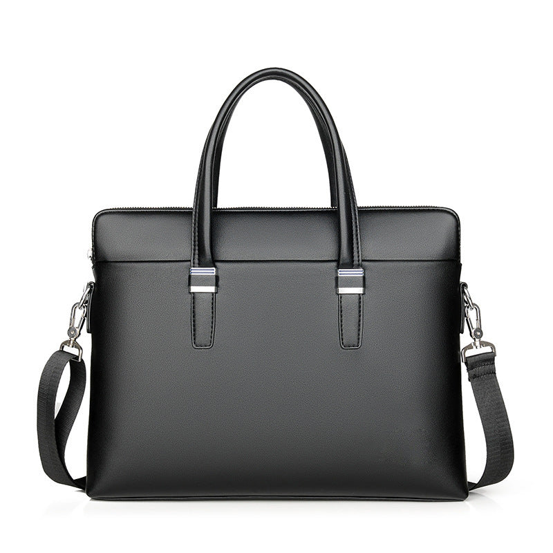 Men's Waterproof Hard-wearing Computer Hand Carrying Leather Men's Briefcases