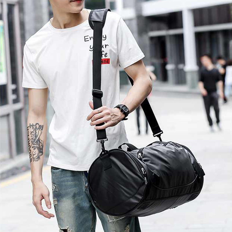 Men's Trendy Portable Short Distance Round Travel Bags
