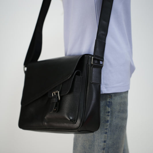 Men's Leather Horizontal Large Capacity First Layer Men's Messenger Bags