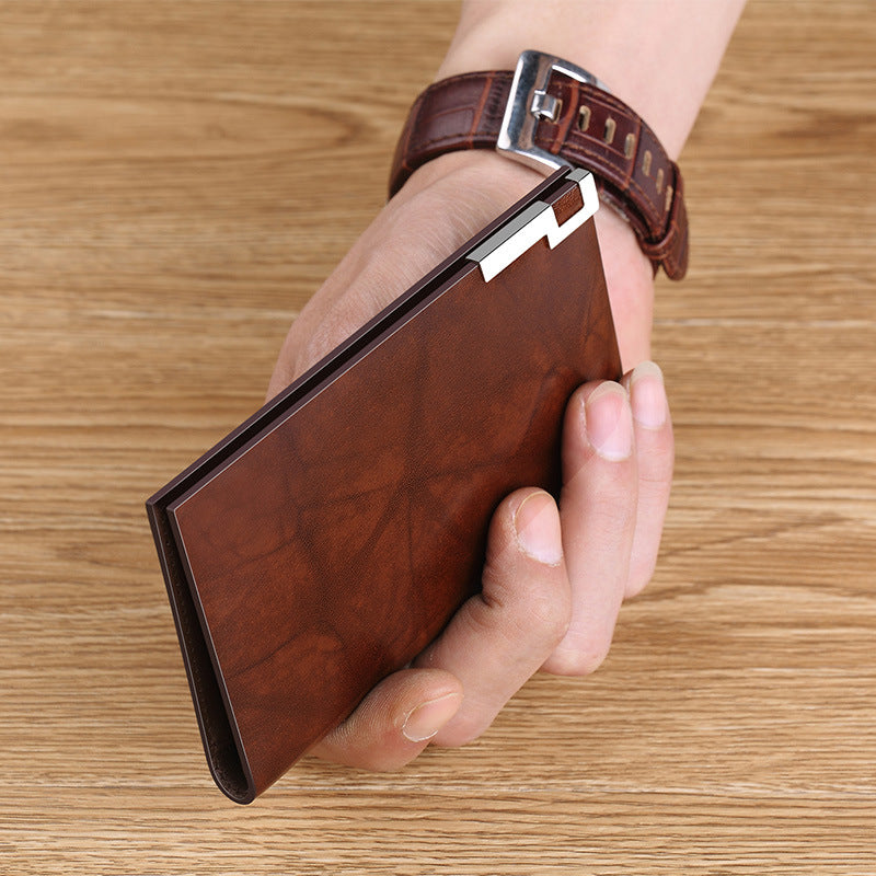 Men's Emperor Paul Leather Cattlehide Access Cover Card Holder