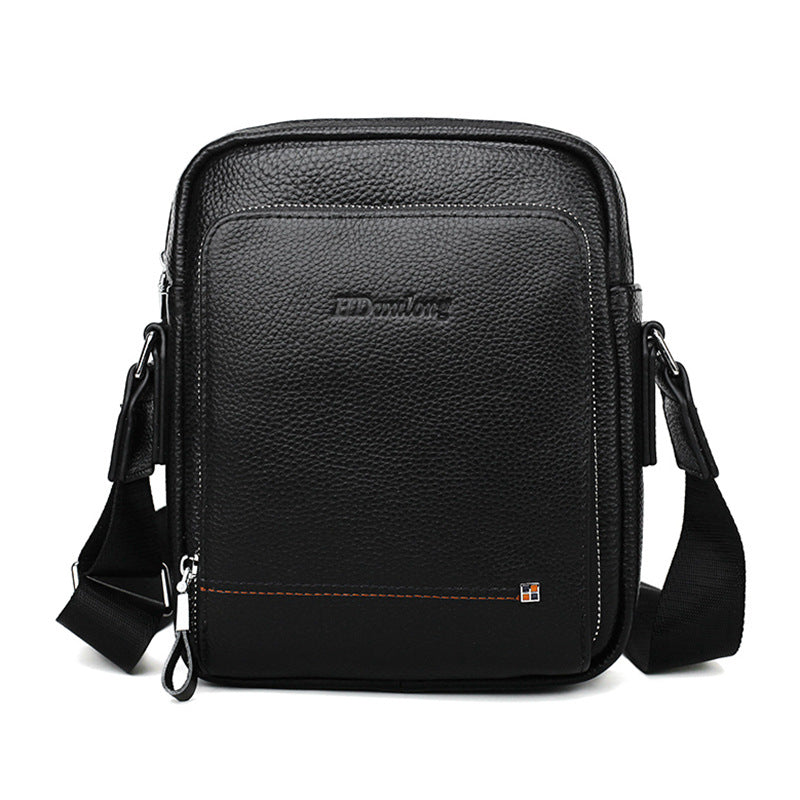 Men's Leather Business Top Layer Cowhide Large Men's Shoulder Bags