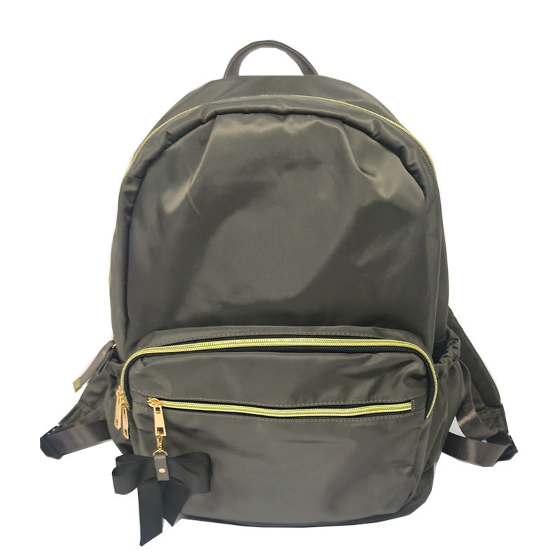 Women's Korean Fashionable Simple Lightweight Nylon Oxford Backpacks