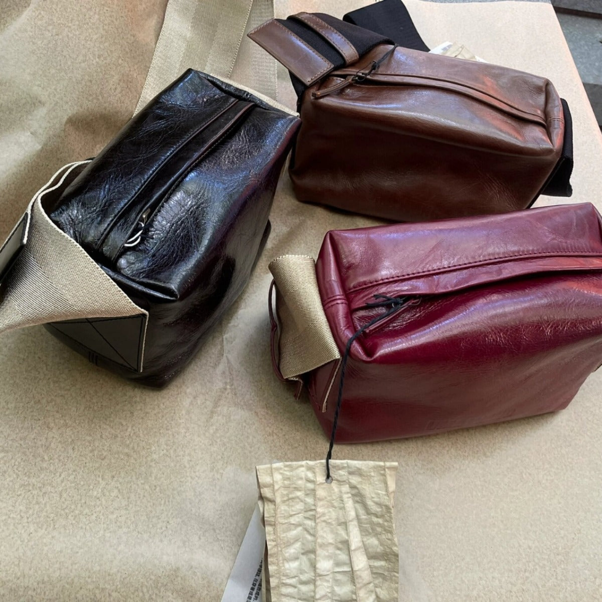 Imported First Layer Cowhide Chinese Style Crossbody Bags