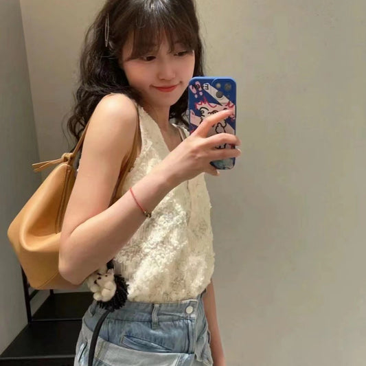 Layer Cowhide High-grade Niche Dumpling Portable Crossbody Bags
