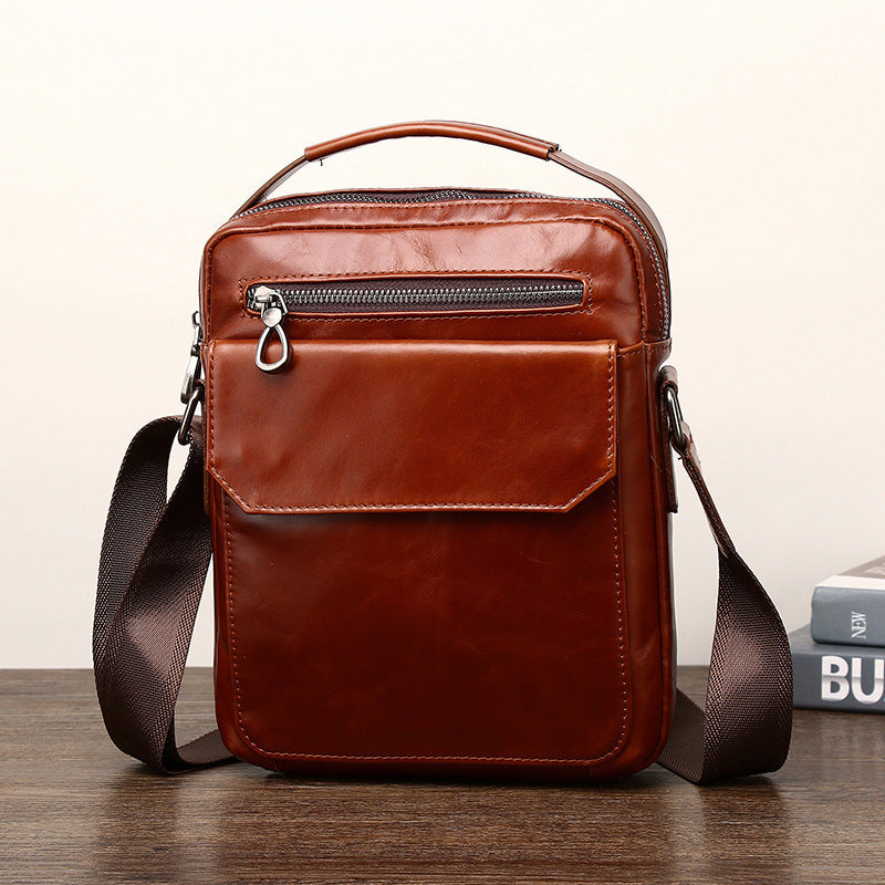 Urban Business Commute Trendy Classic Box Men's Shoulder Bags