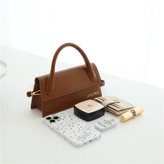Classy Design France Fashion Flip Textured Small Square Bags