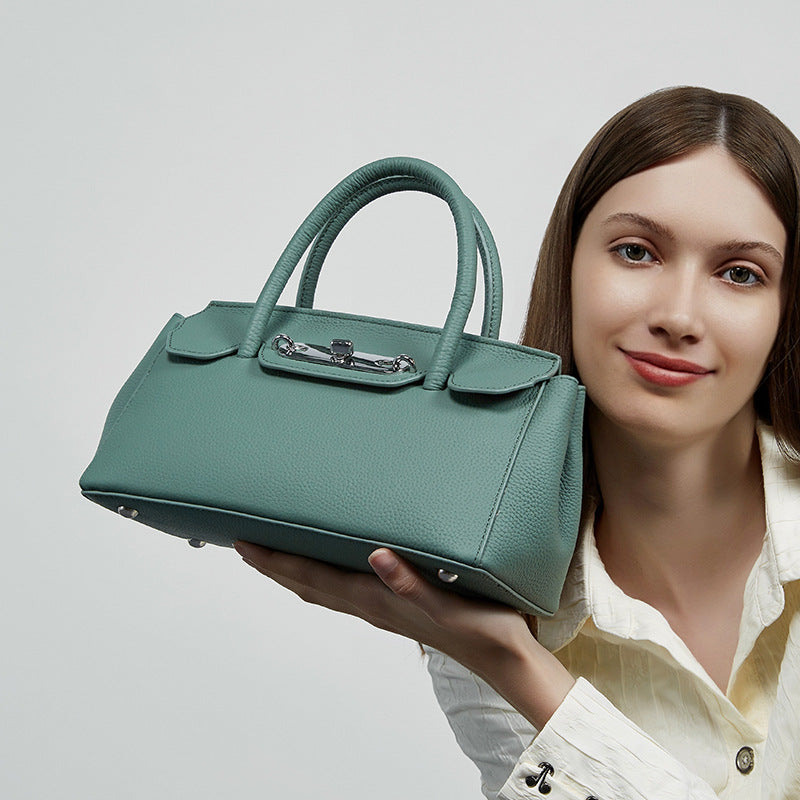 Women's Genuine Leather Platinum Kelly Mother Handbags