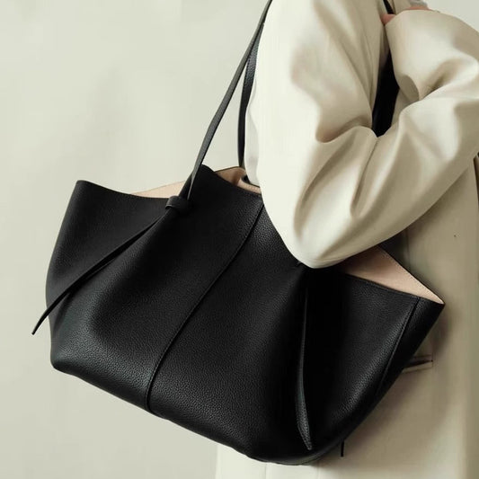 Women's Leather Large Capacity Portable Wings Style Tote Bags