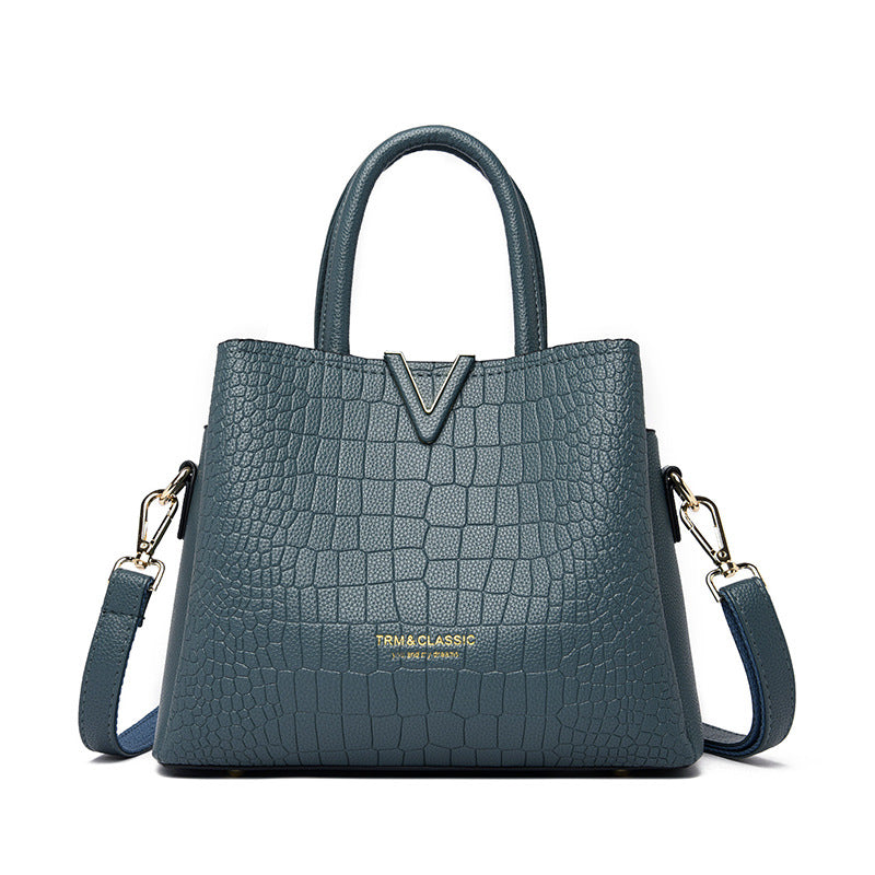Women's Temperament Portable Simplicity Stylish Texture Fashion Handbags