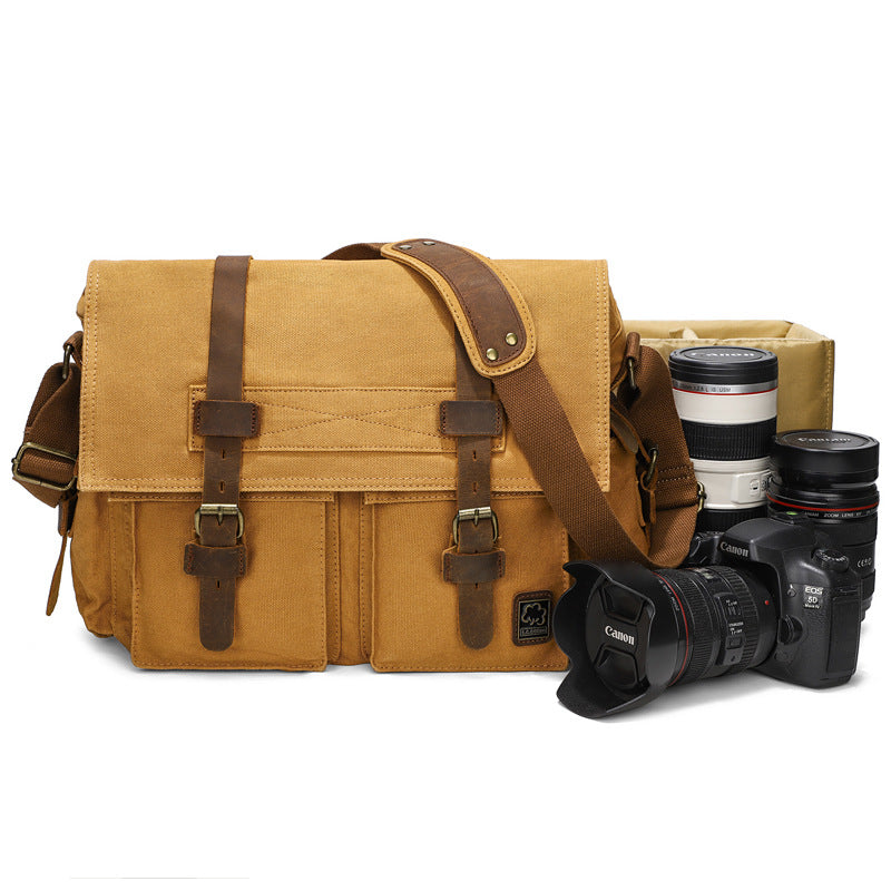 Men's S. C. Cotton Canvas Graphy Canon Bags