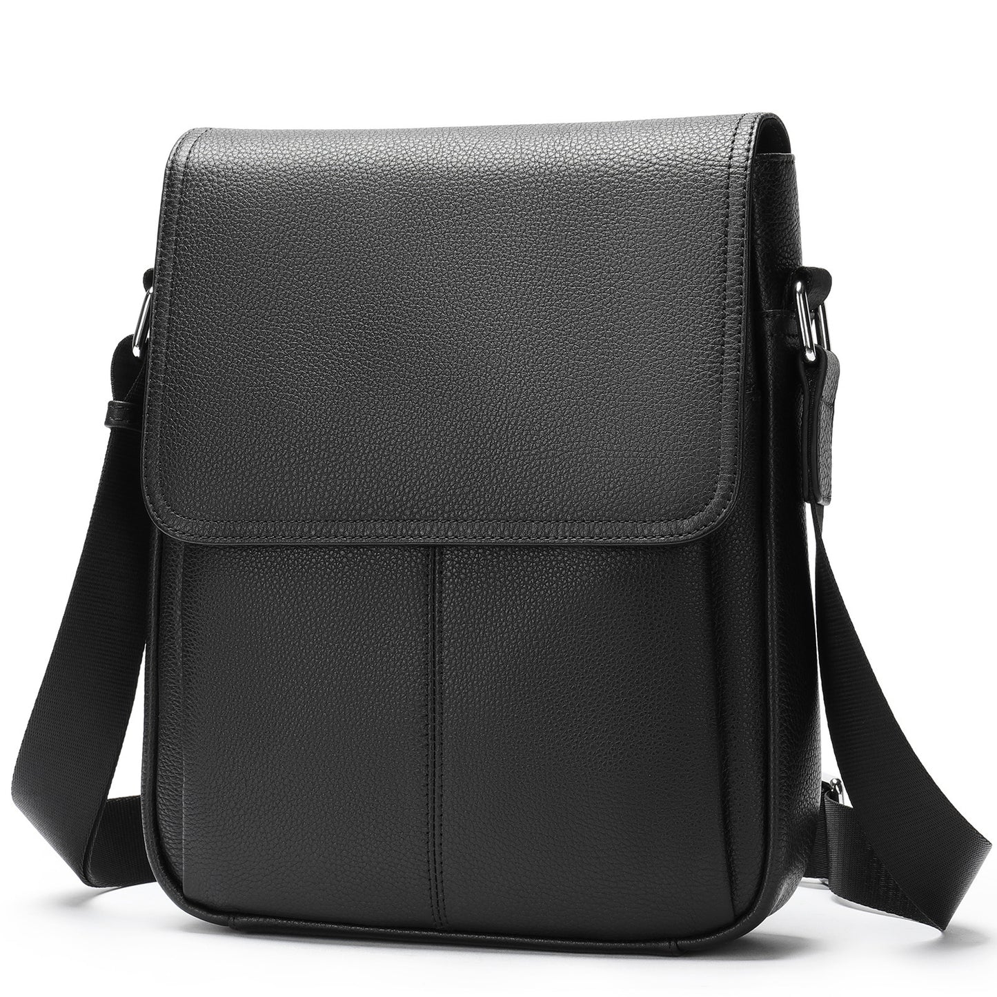 Men's Leather Magnetic Korean Style Top Layer Men's Messenger Bags