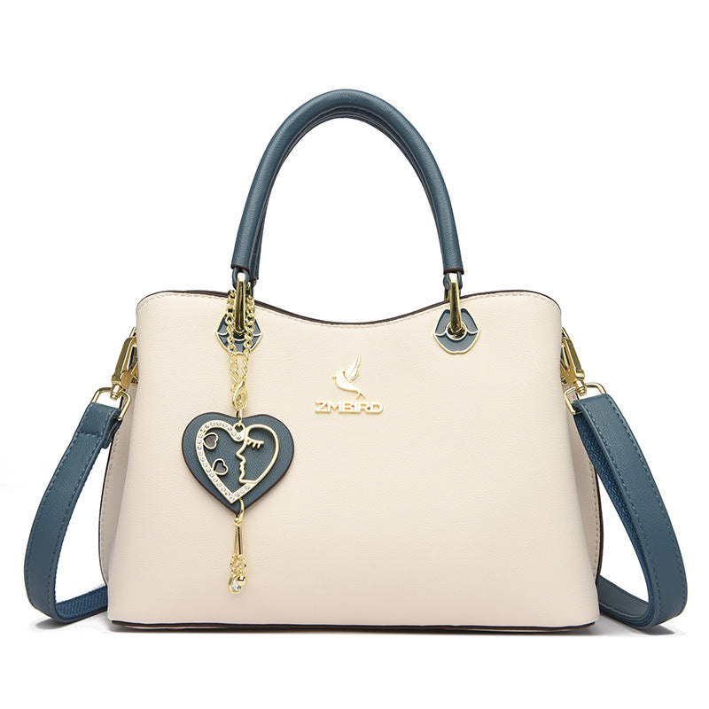 Women's Beautiful Female Fashion Color Contrast Handbags