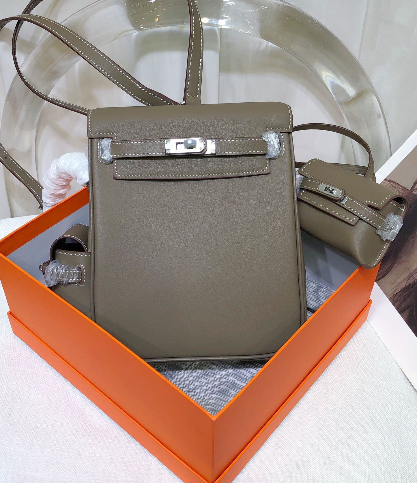 Classy Women's Kelly Fashion Genuine Leather Backpacks