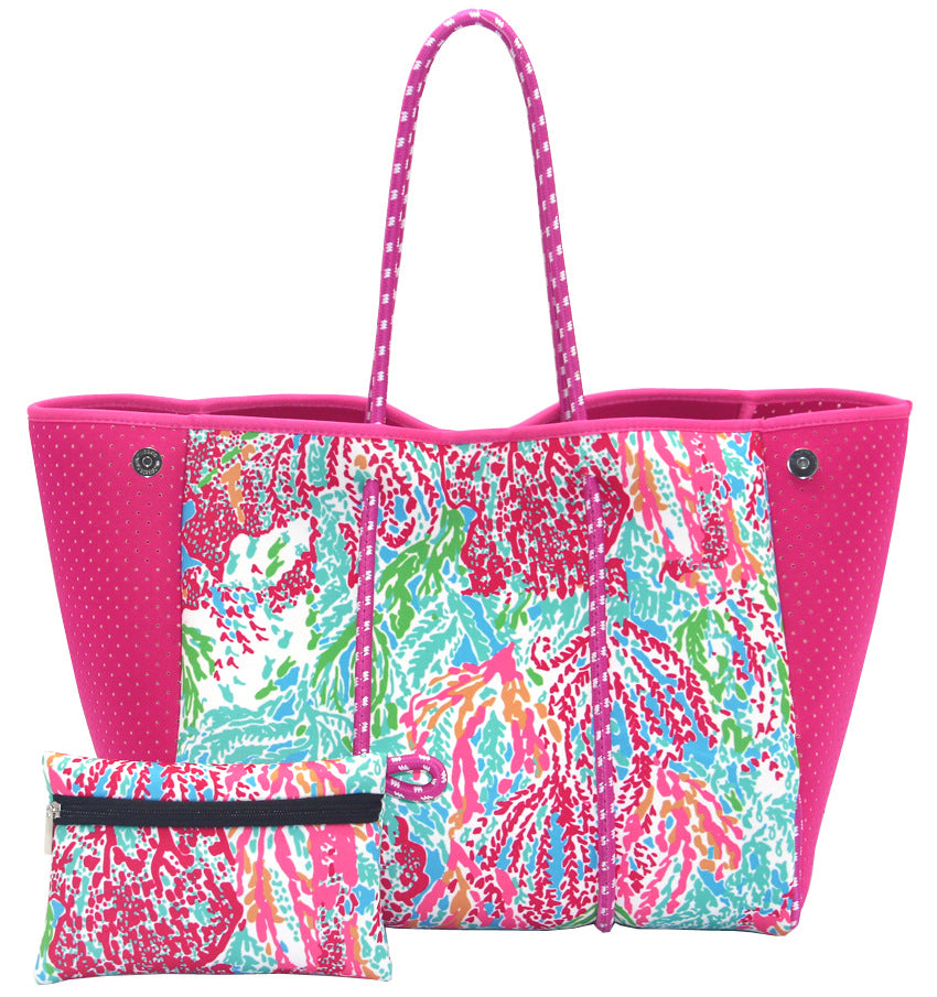Women's Fashion Neoprene Big Large Beach Travel Bags