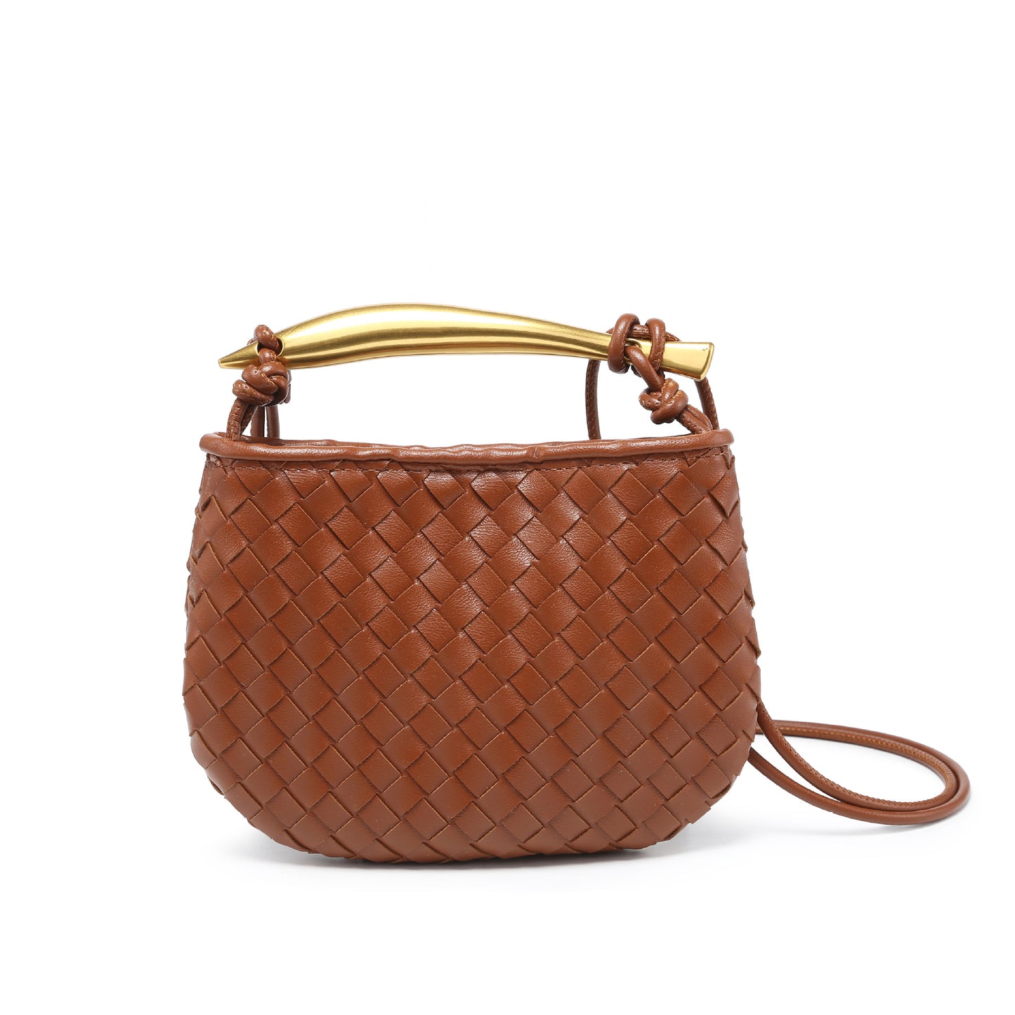 Women's Handmade Woven Fashion Leisure Mini Dumpling Shoulder Bags