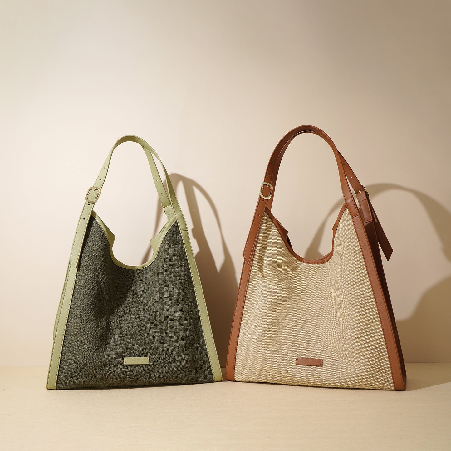 Women's Capacity Cotton Linen Simplicity Commuter Underarm Cloth Shoulder Bags