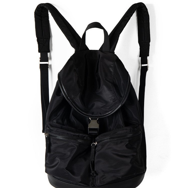 Women's Sense Of Design Black Simple Nylon Commute Backpacks