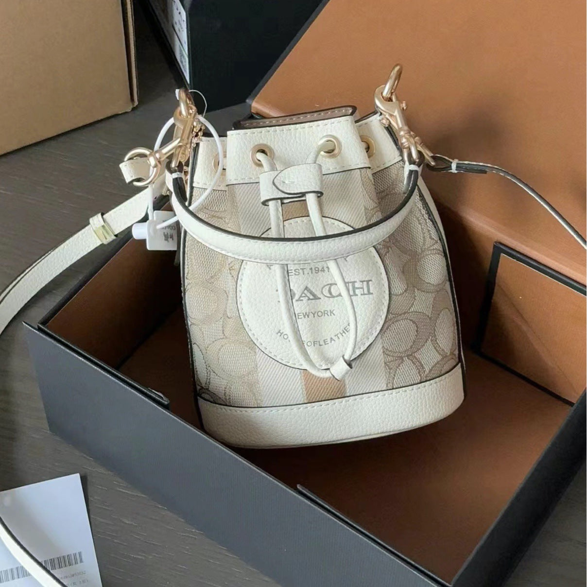 Drawstring Pull String Single Canvas Fragrant Bucket Bags