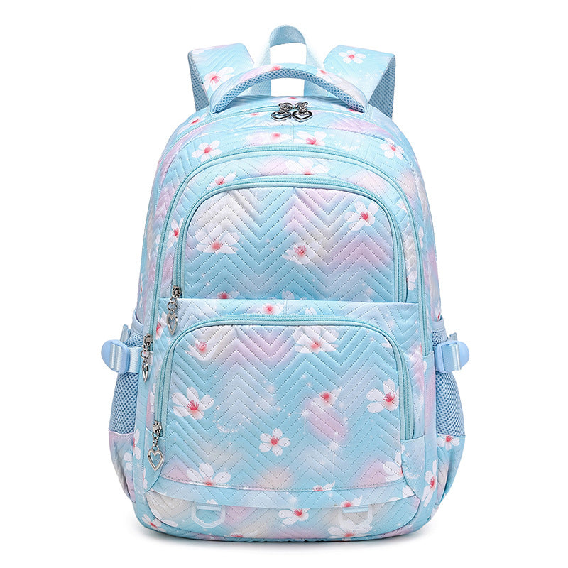 Female Cute Printed Waterproof Lightweight Junior Elementary School Students' Schoolbags