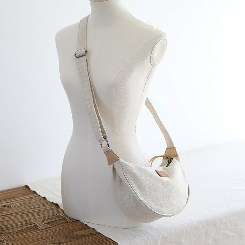 Women's Cloth Dumpling Canvas Fashion Simple Shoulder Bags