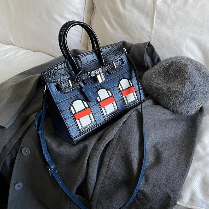 House High-grade Exquisite Genuine Leather Cowhide Shoulder Bags