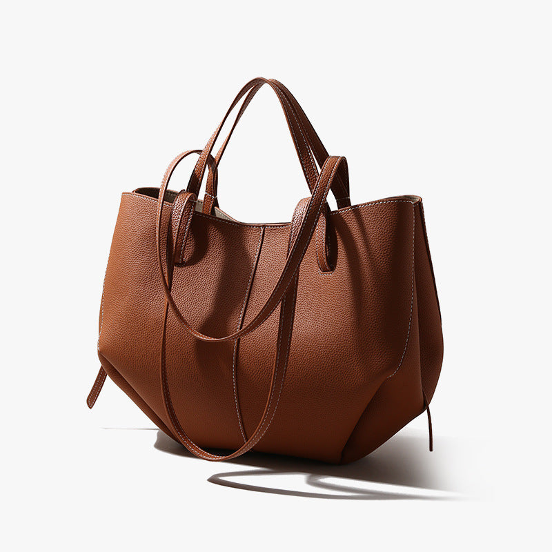 Women's Capacity High-grade First Layer Cowhide Underarm Bags