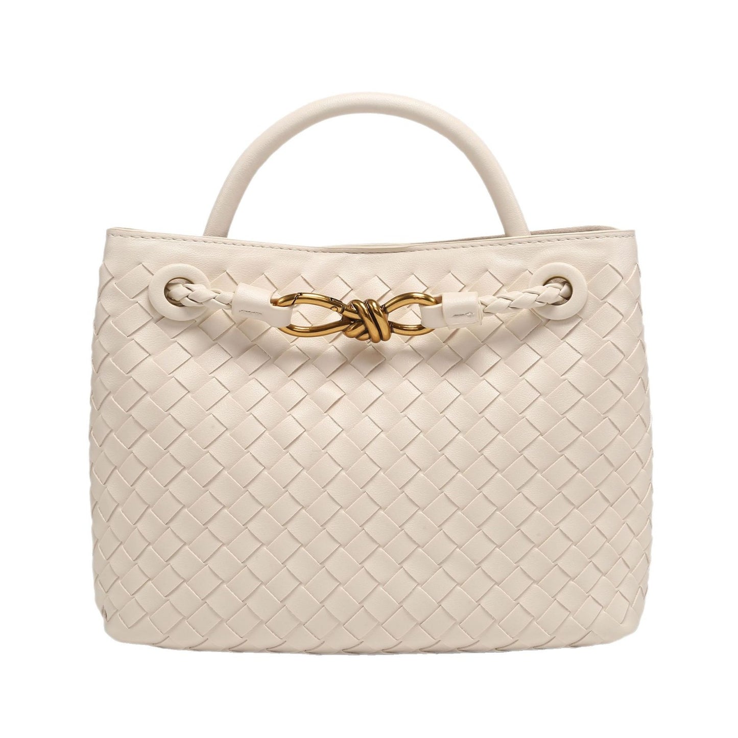 Creative One-piece Batch Hand-woven Bow Metal Small Square Bags