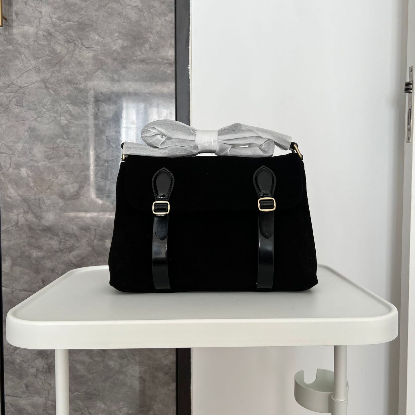 Women's Niche Matte Suede Vintage Cowhide Fashion Shoulder Bags