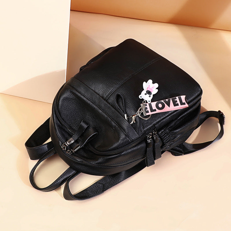Women's Trendy Genuine Leather Fashion Autumn Backpacks