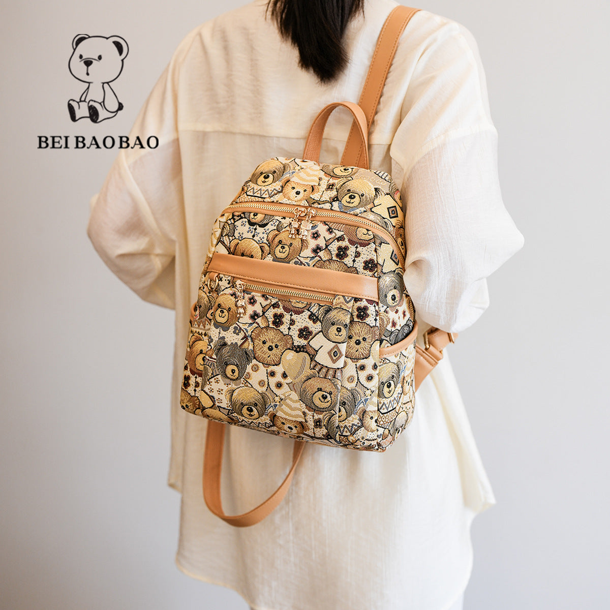Women's Source Summer Canvas Korean Style Backpacks