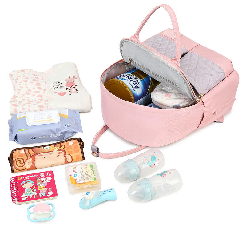 Capacity Multifunctional Mom Diaper Contrast Color Bags